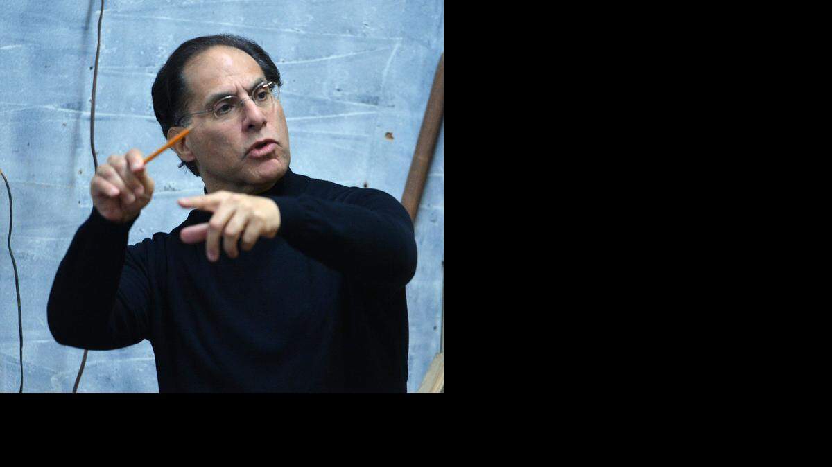 
Opera Carolina general director James Meena during a rehearsal of Il Tabarro.

