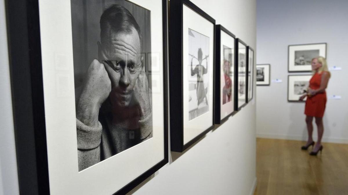 The uptown Mint’s media tour for “Here & Now: 80 Years of Photography.”