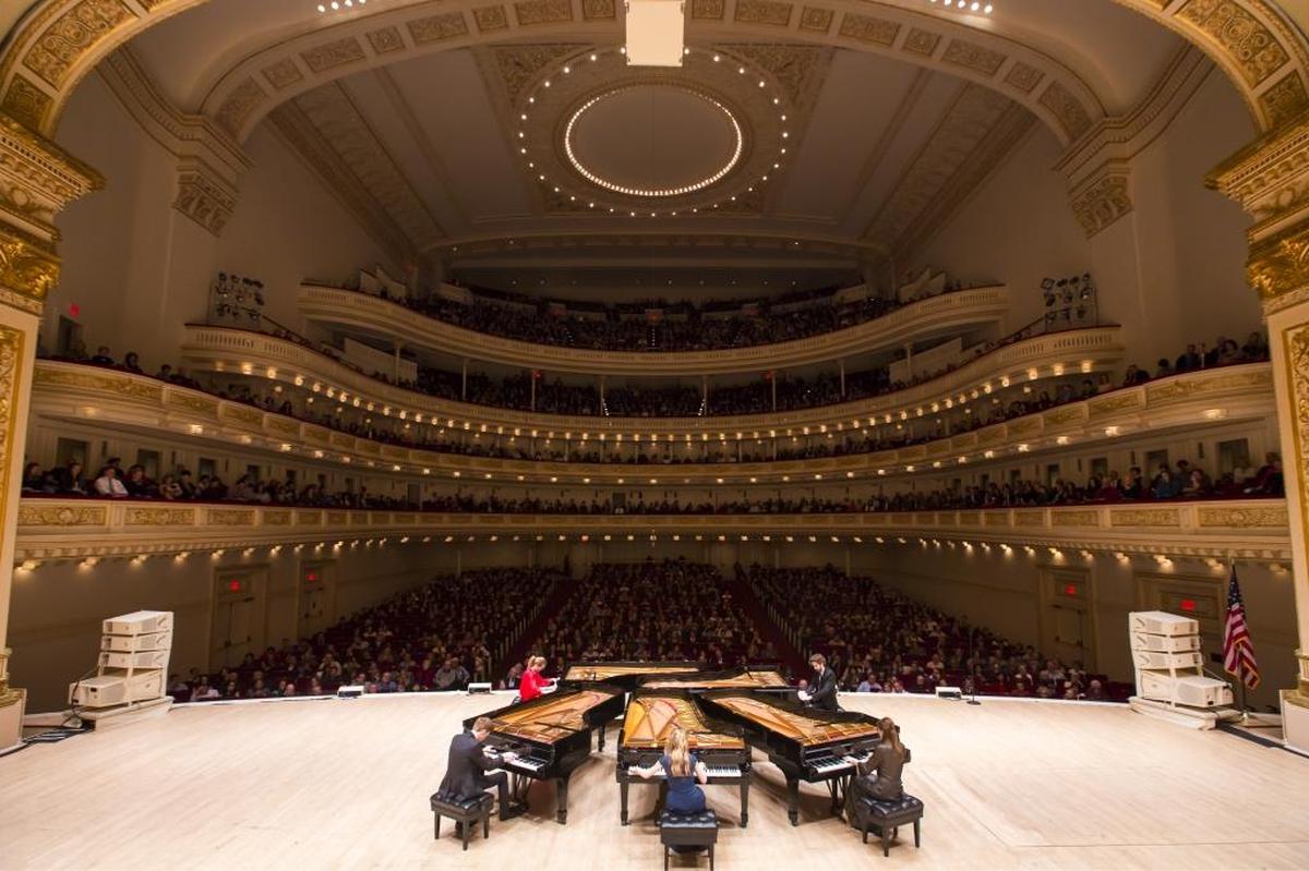 The 5 Browns, a quintet of sibling pianists who have astounded classical music fans globally, will perform at CPCC’s Halton Theater.
