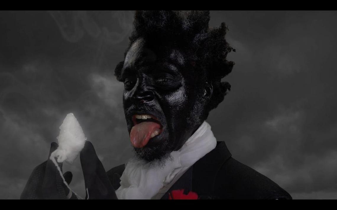 A screen capture from Love’s “Fecund: Night”; videography/effects by Tony Elwood.