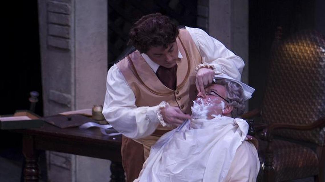 A photo from the opera’s 2009 production of “The Barber of Seville.”