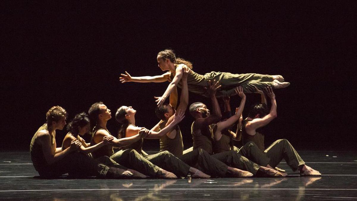 A 2015 still from Lang’s “Thousand Yard Stare.”