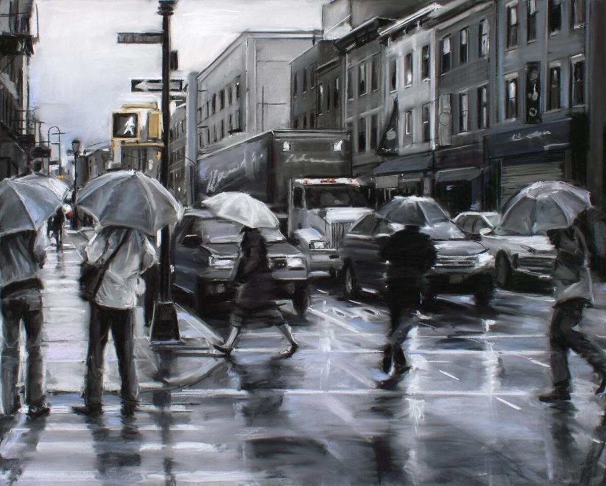 “Hastening Home,” by Susan Grossman, at Jerald Melberg Gallery.