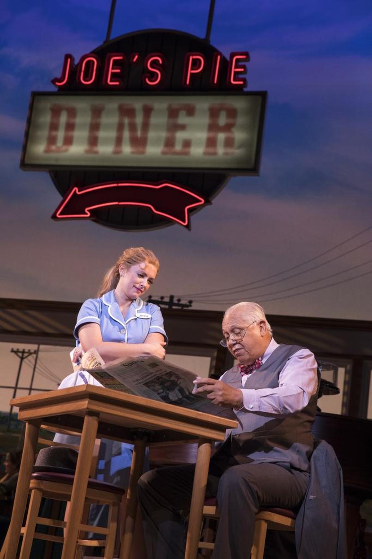 Desi Oakley and Spartanburg native Larry Marshall in “Waitress.”