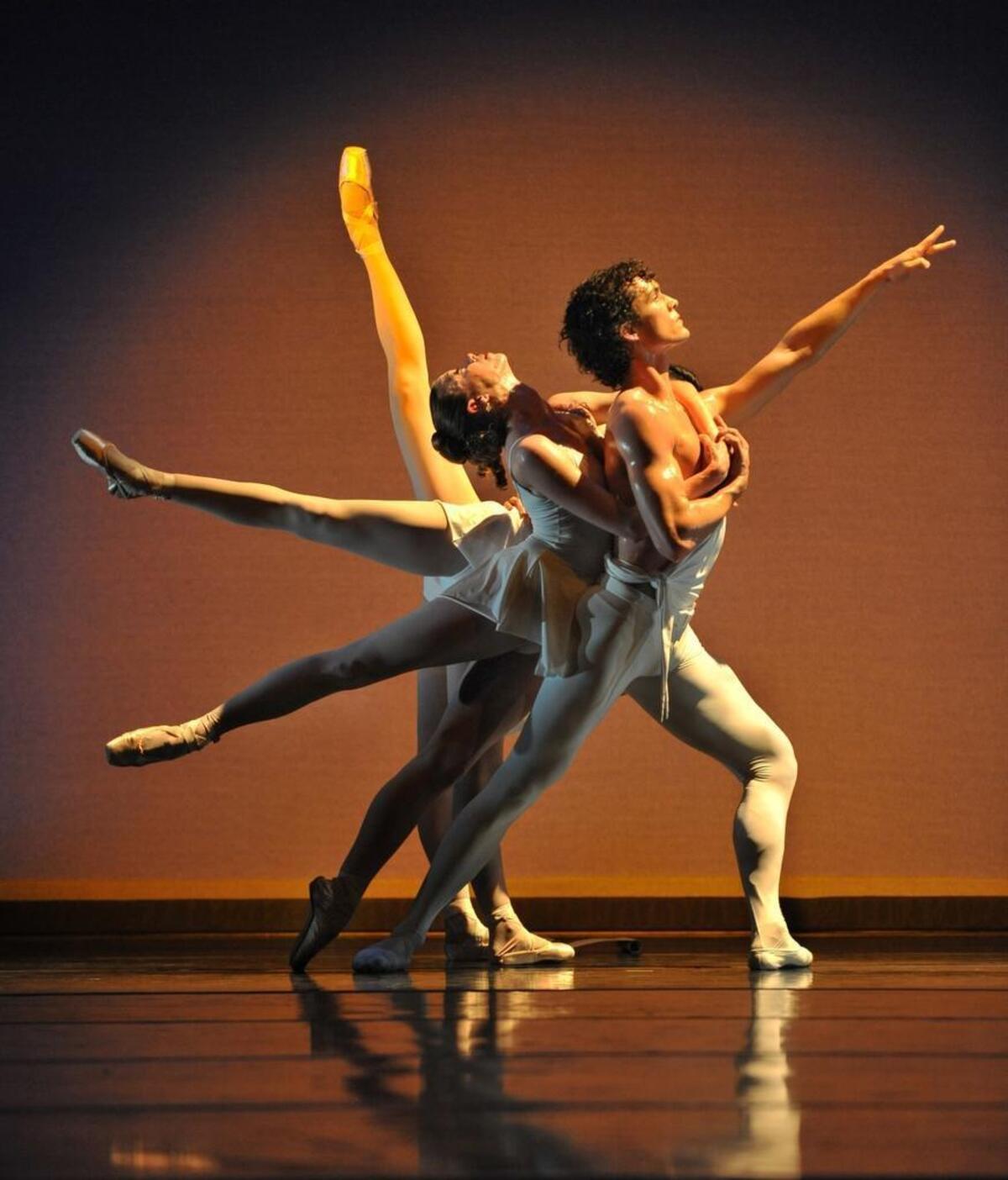 David Ingram (right) in George Balanchine’s “Apollo” in 2010.