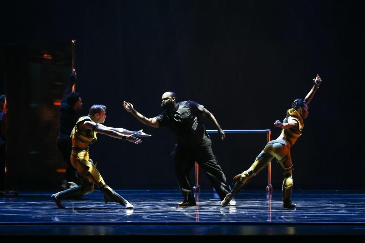 James Kopecky, Quentin Talley and Raven Barkley in Jean-Pierre Bonnefoux and Talley’s “Transformation.”
