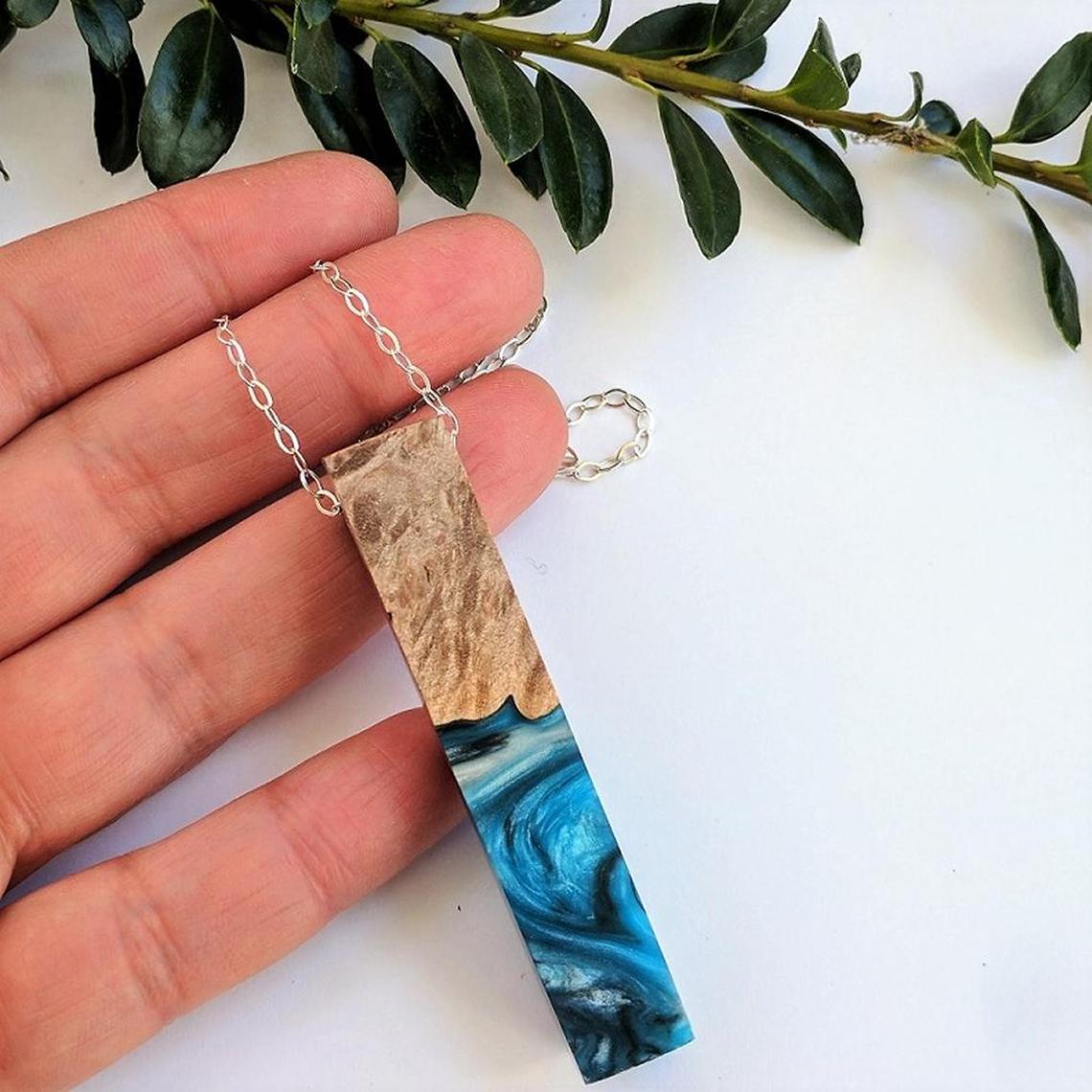 Wood resin rectangle; $40.