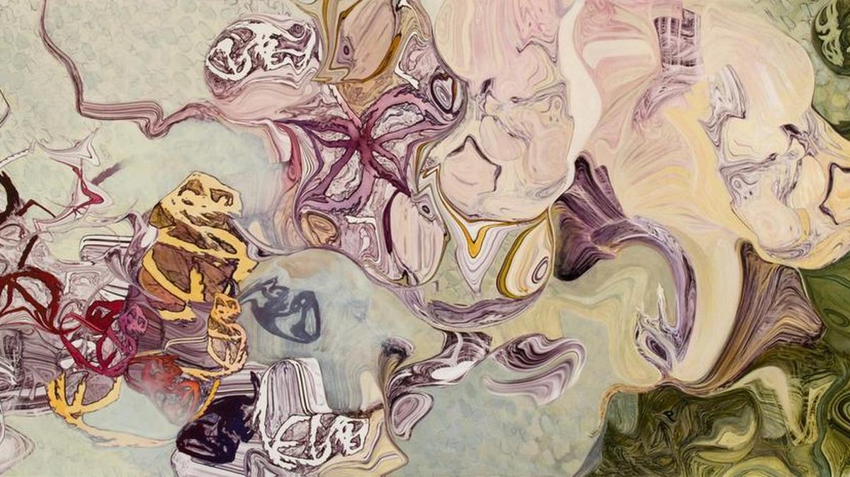 
Susan Brenner, “Natural Histories L1002,” 2010, mixed media on paper, 35 1/4 x 69" 
