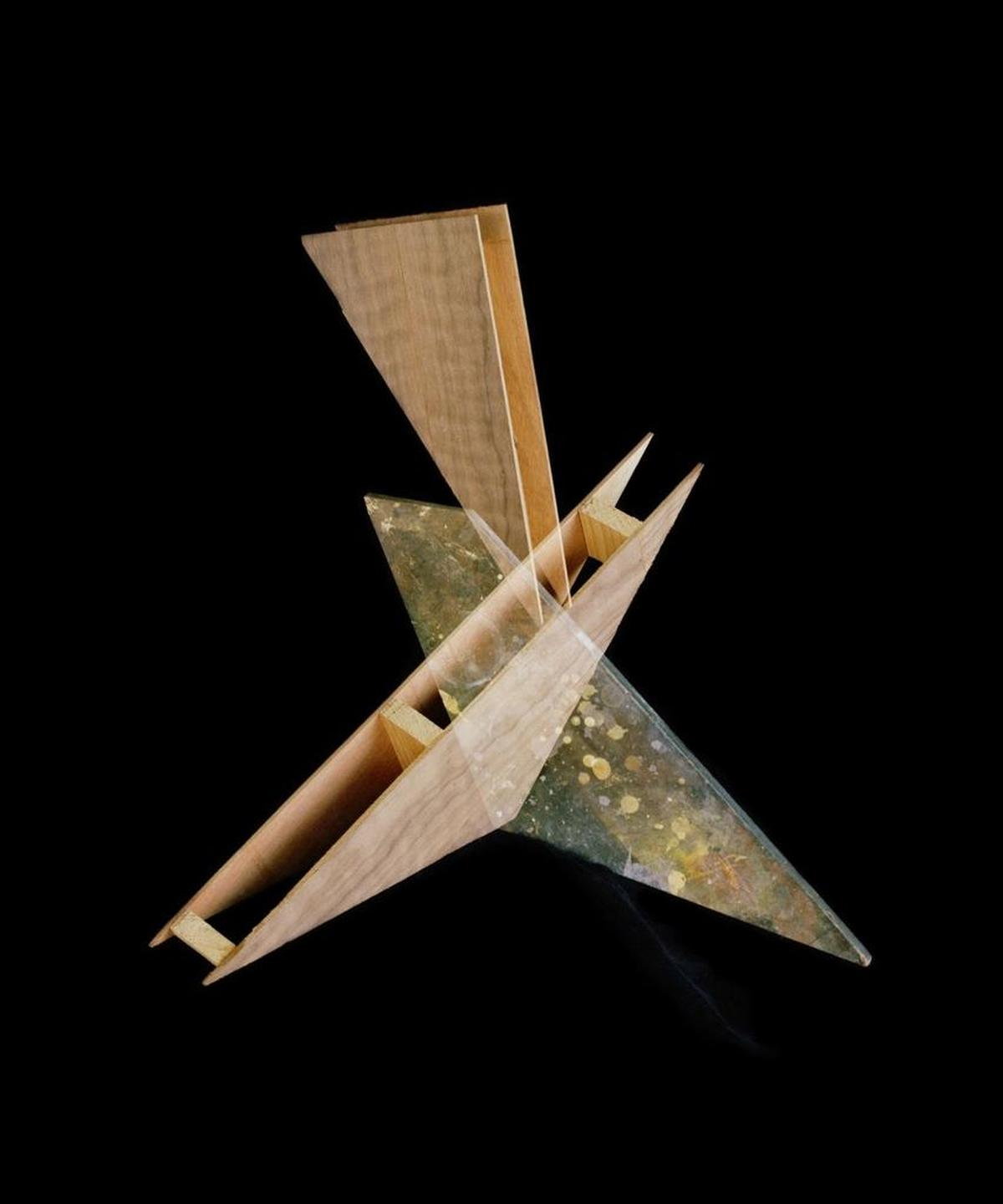 At LaCa: Alejandra Laviada’s “Interlocking Triangles,” 2014.
