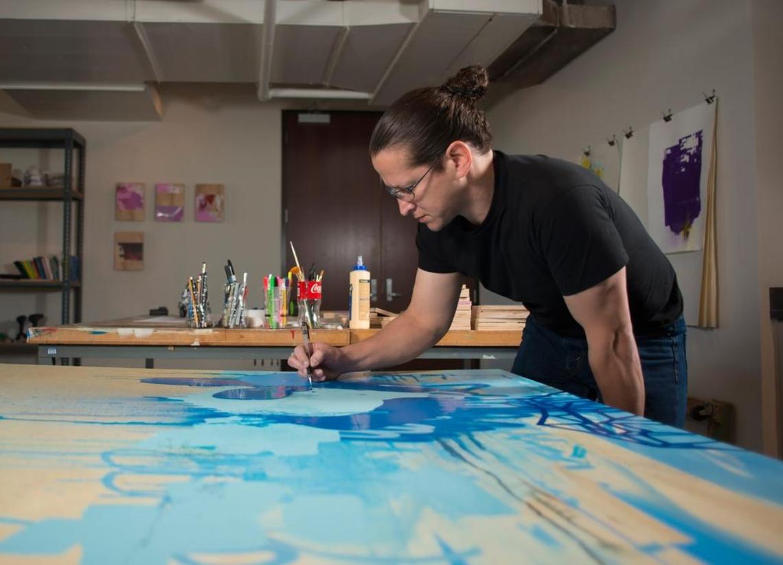 Ivan Depeña moved to Charlotte to become an artist-in-residence at the McColl Center for Art + Innovation, and ended up staying here.