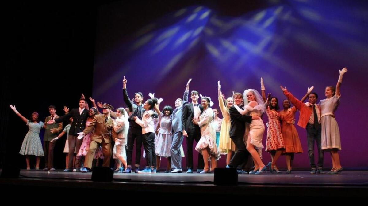 The cast of Northwest School of the Arts’ “All Shook Up” – which took home awards for best musical (upper budget category), as well as supporting actor and supporting actress, overall direction, ensemble/chorus and choreography execution – performed at the Blumeys Sunday night.
