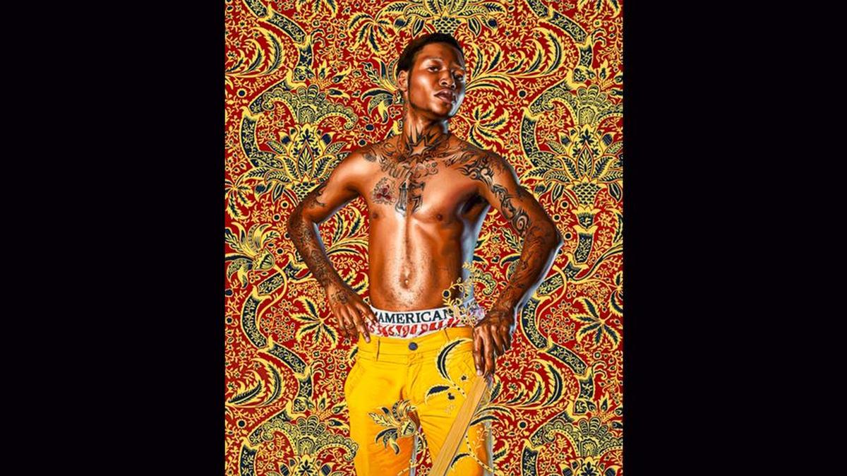 Kehinde Wiley’s “Prince Albert, Prince Consort of Queen Victoria” at 22 London in Asheville.