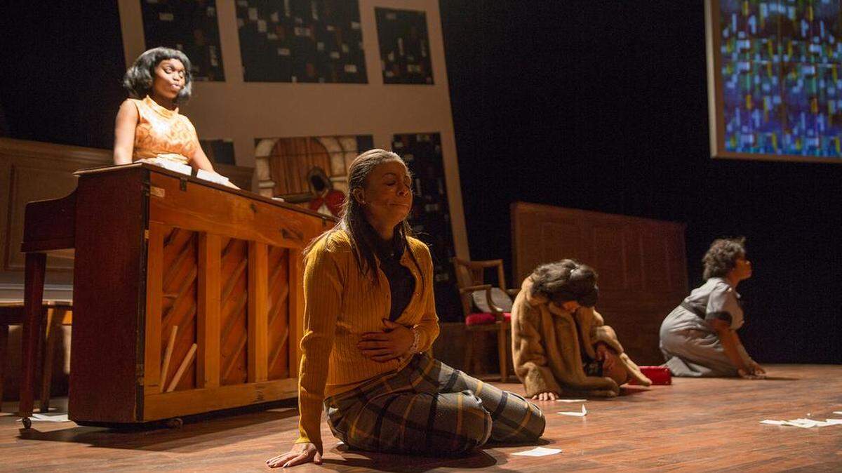 Destiny Stone, Krystal Gardner, Arlethia Friday and Erica Truesdale in “Nina Simone: Four Women.”