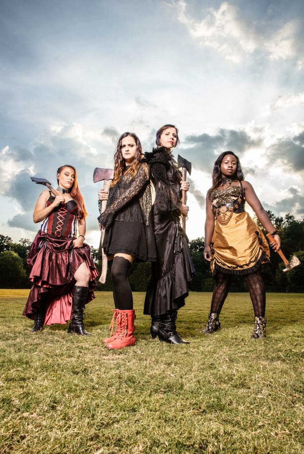 The cast of “Lizzie,” from left, Shea, Katy Shepherd, Kristin Jann-Fjscher and CiCi Kromah. Photo courtesy Fenix Fotography