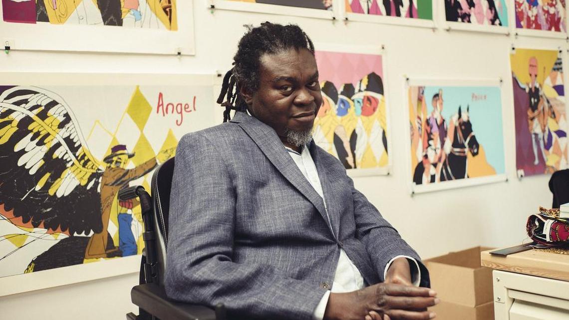 Yinka Shonibare in his London studio in June.