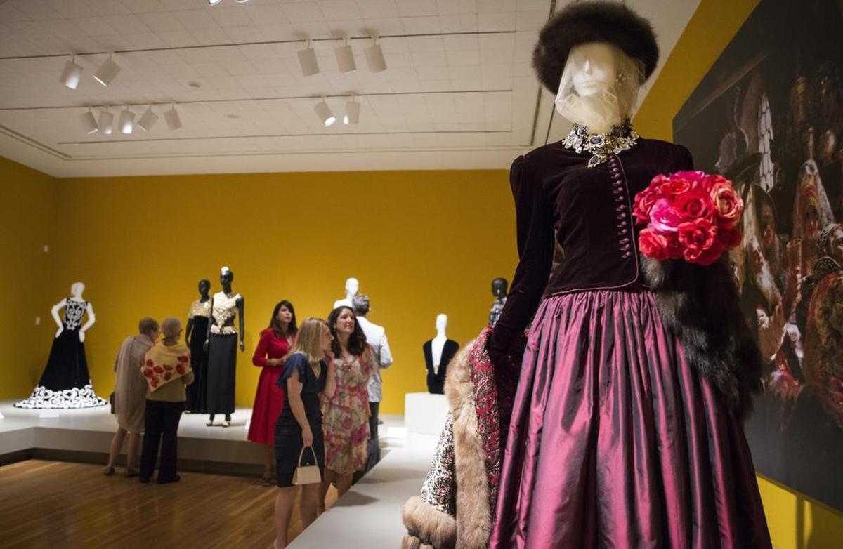 An enormous collection of Oscar de la Renta fashions went on display at the Mint Museum-Randolph in April 2018.