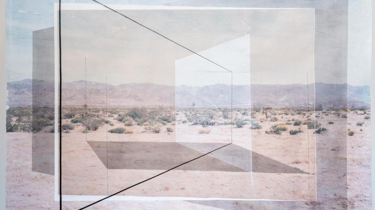 “New Land No. 5,” 2017, by Rodrigo Valenzuela, at the McColl Center.