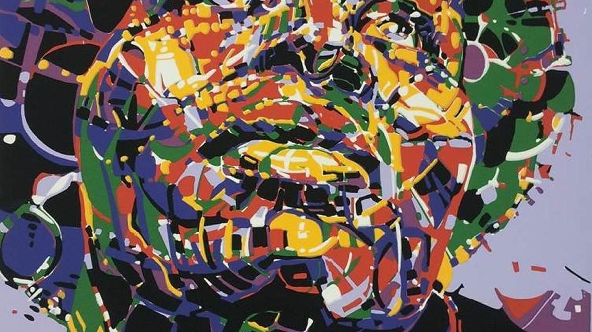 From AfriCOBRA, at the Gantt: “Spirit Sister” by Nelson Stevens.