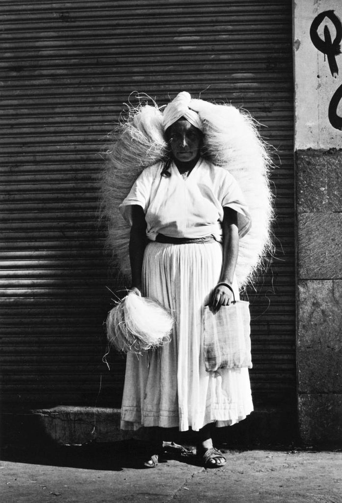 “Vendedora de zacates (Sponge vendor),” Oaxaca, 1974, by Graciela Iturbide, at the Bechtler.