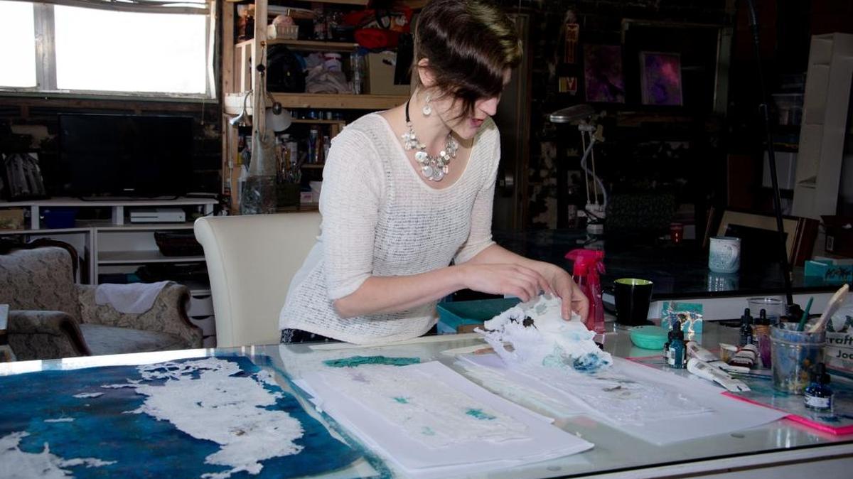 Elizabeth Palmisano is a Charlotte artist leading a papermaking workshop on July 21 at C3 Lab.