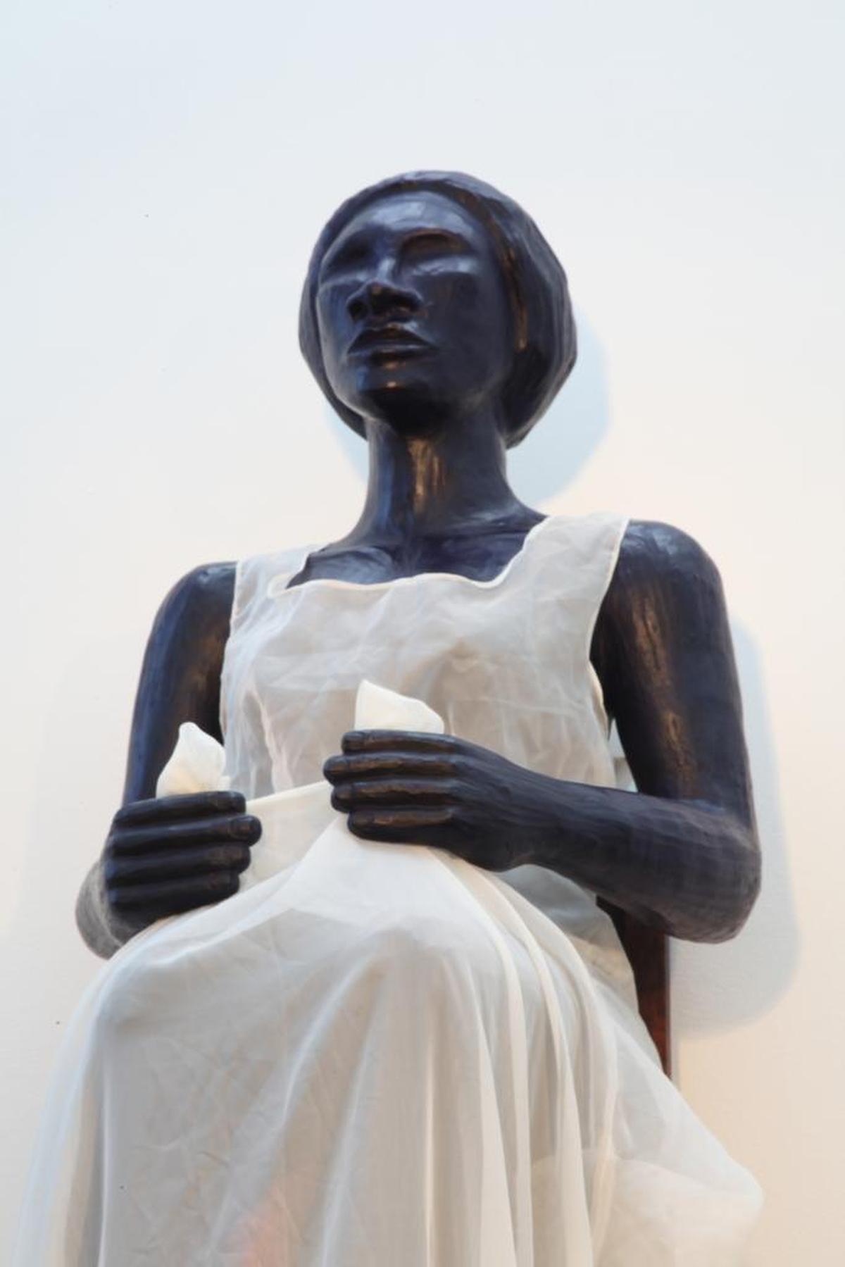 “Undone” (detail), 2012, by Alison Saar: At the Gantt through July 8.