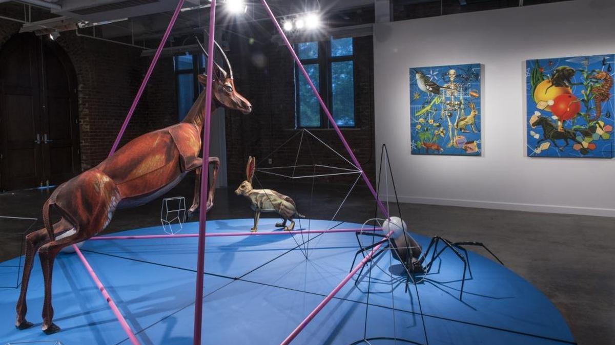 Anne Lemanski's "Simulacra" is on view at the McColl Center for Art + Innovation through Jan. 2, 2016.
