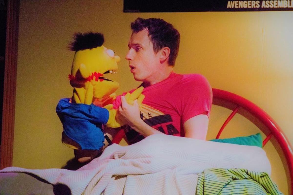 Chester Shepherd as Tyrone/Jason in “Hand to God.”