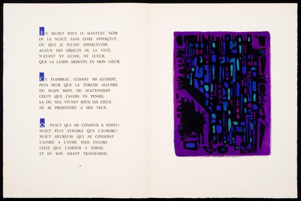 Alfred Manessier’s “Les Cantiques Spirituels de St. Jean de la Croix (The Spiritual Canticles of St. John of the Cross),” 1958.