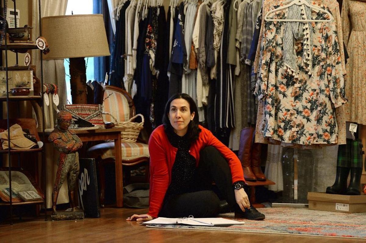 Nicia Carla watches as members of her PaperHouse Theatre troupe rehearse “The Sherlock Project” on Monday. “Our most lasting home has been Frock Shop, but even there we leave without a trace, at least physically – except for that time...”
