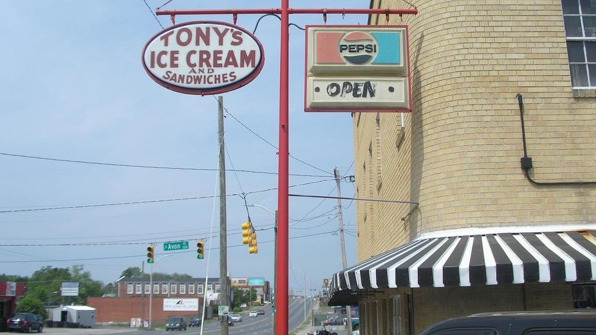 Tony’s Ice Cream in Gastonia.