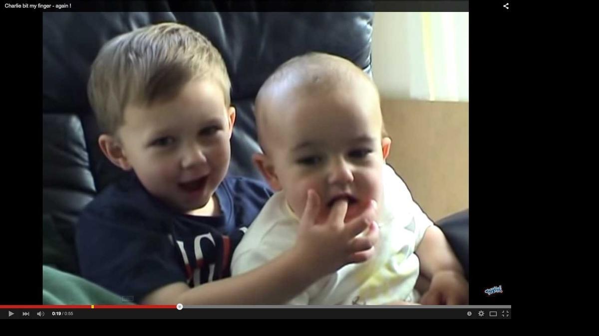 
In 2007, a British father wanted to share a 55-second video about his two young boys with their godfather in the USA, but it was too large for email. He uploaded “Charlie bit my finger - again !” and created what is perhaps YouTube’s first-ever viral hit. 

