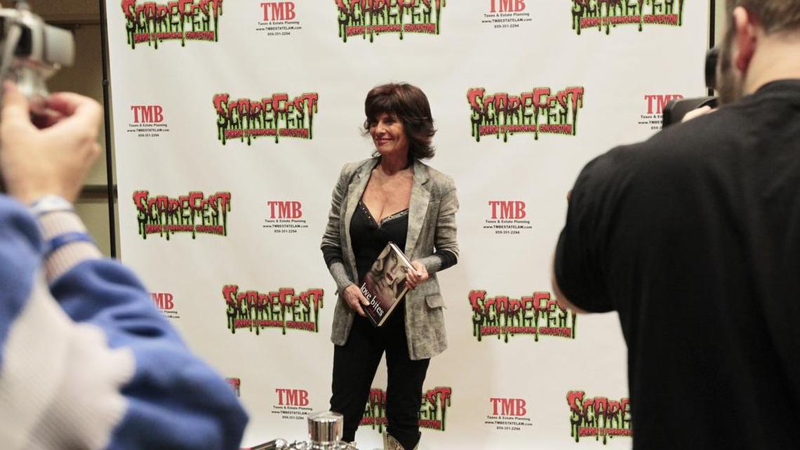 In this 2010 file photo, actress Adrienne Barbeau poses on the red carpet at Scarefest in Lexington, Ky.