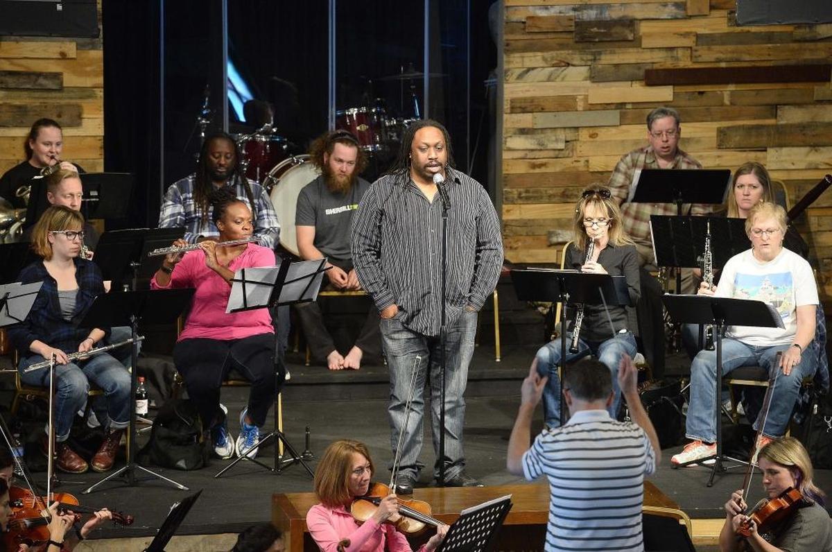 In 2016, Edward Mabrey delivered “The Libretto of the Opera: Death of a Black Boy” in rehearsal with Charlotte Civic Orchestra. The volunteer orchestra of 70 musicians typically gives concerts in churches and at colleges.