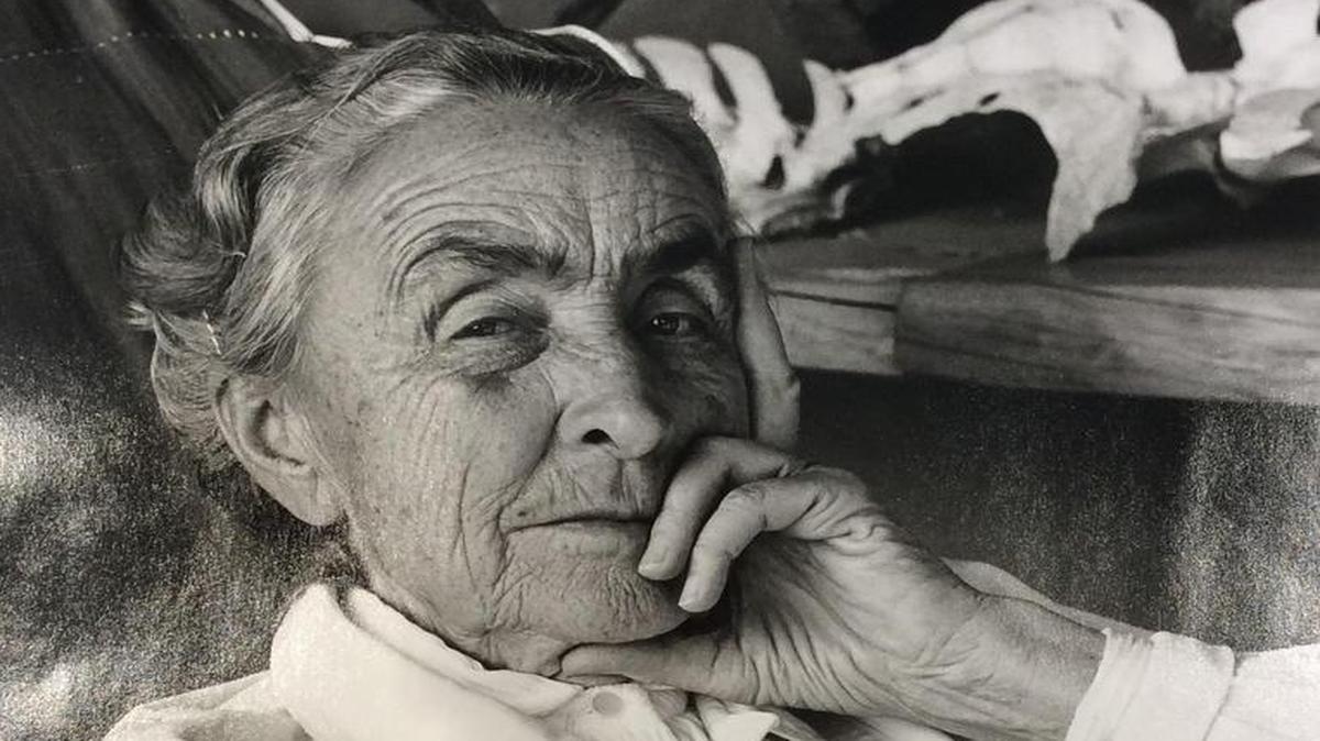 
Georgia O'Keeffe, taken in 1963 by famed photographer Todd Webb.
