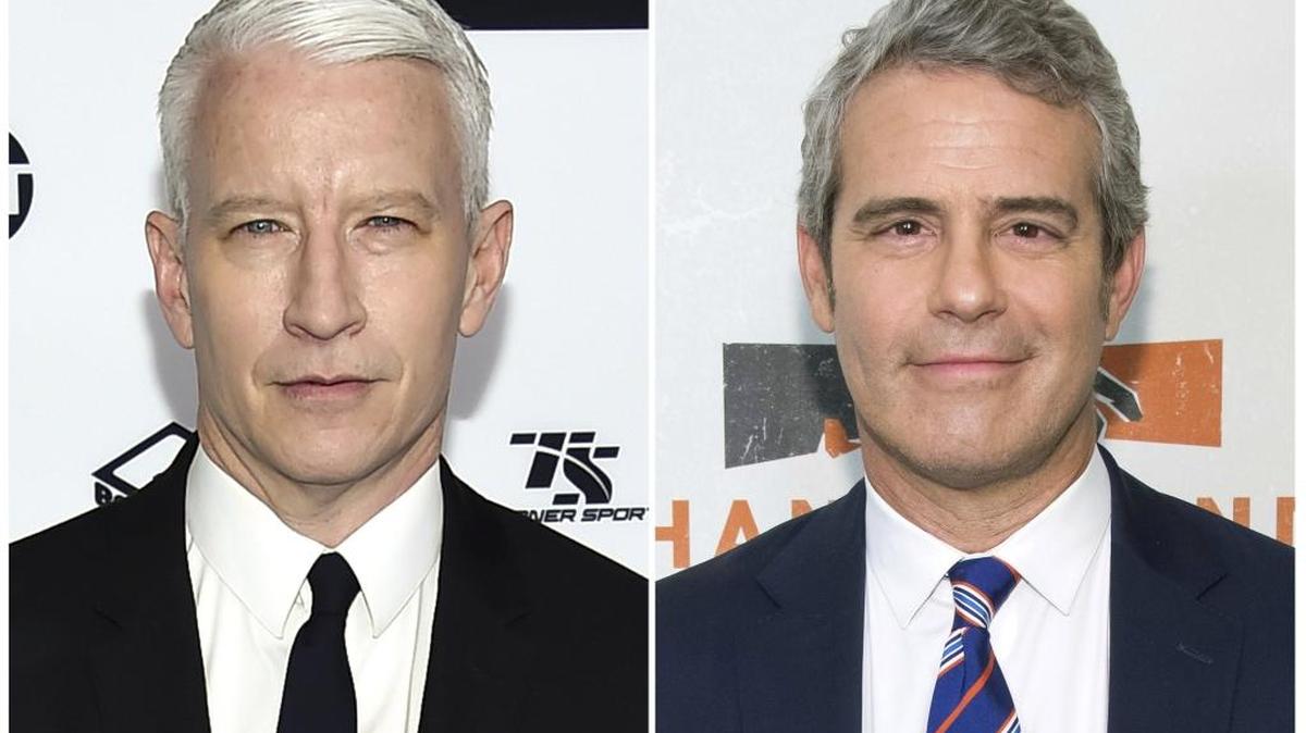 CNN’s Anderson Cooper, left, and Bravo TV’s “Watch What Happens: Live” host Andy Cohen.