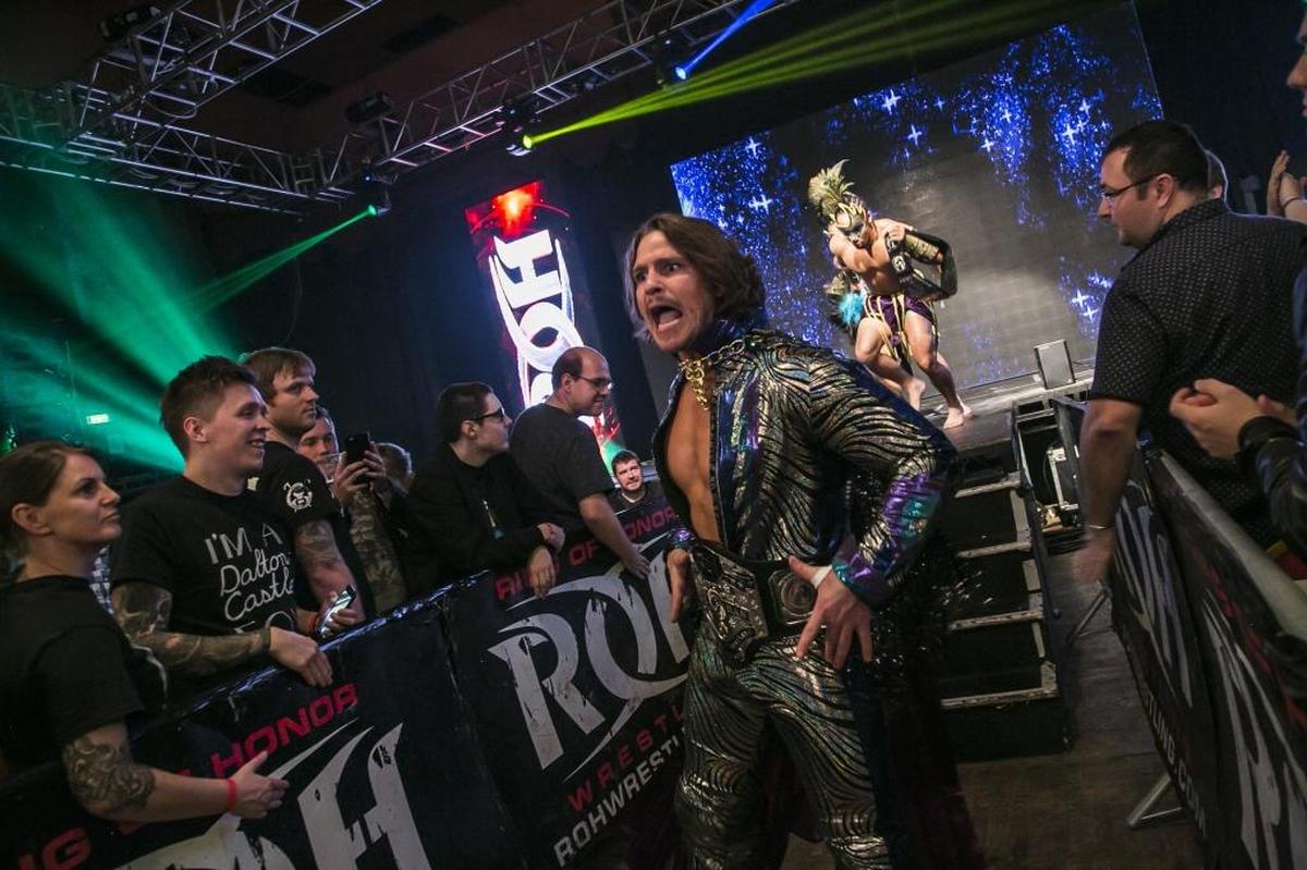 In December, current champion Dalton Castle – a fan favorite for his flamboyant ring persona – won the World Championship title from the Bullet Club’s Cody (Rhodes).