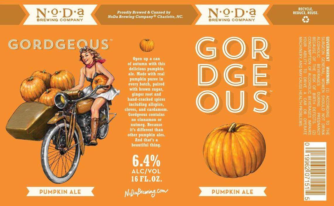 NoDa Brewing’s Gordgeous pumpkin ale was a gold medal winner at the 2020 Great American Beer Festival.