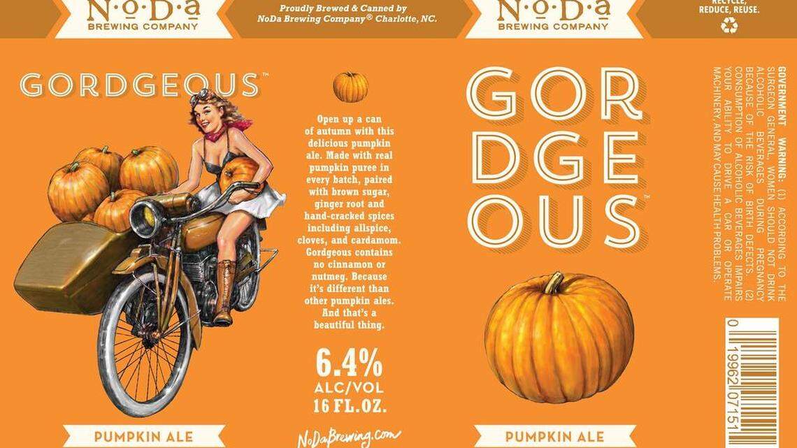 
NoDa Brewing will release its Gordgeous pumpkin ale on draft at the taproom Monday. Canned four-packs of the beer should be available around Labor Day.
