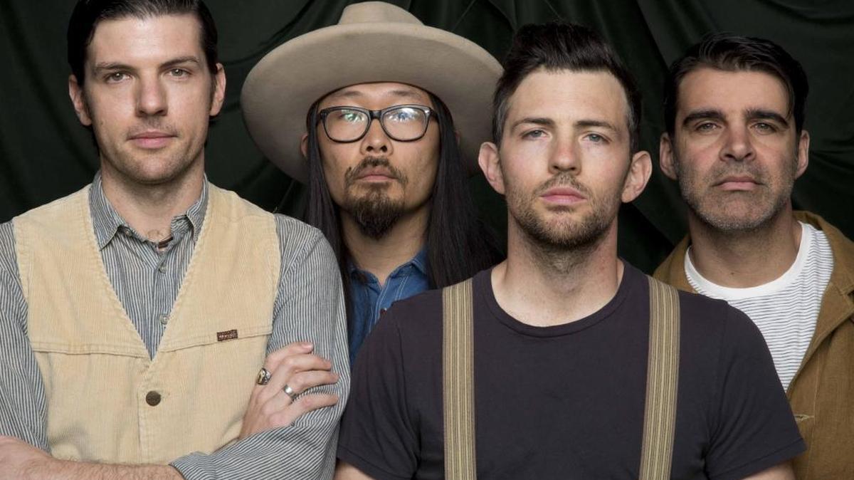 Seth Avett, Joe Kwon, Scott Avett and Bob Crawford of The Avett Brothers.