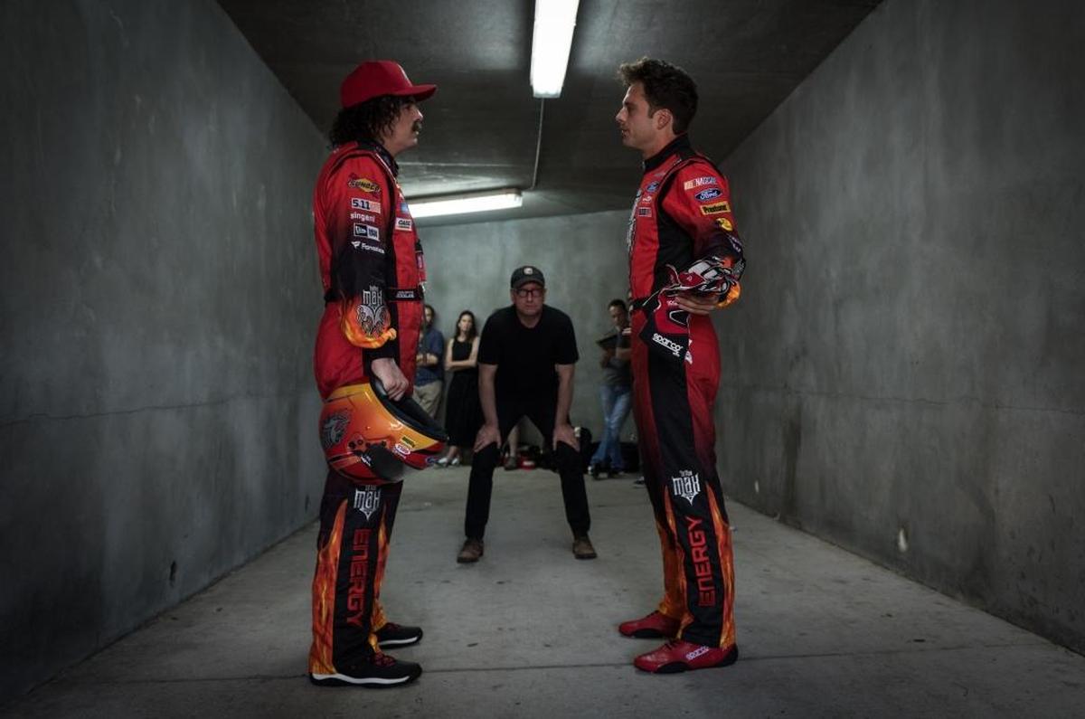 Actors Seth MacFarlane and Sebastian Stan face off under the watchful eye of director Steven Soderbergh.