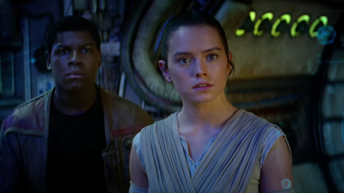 
A scene from the “Star Wars: The Force Awakens” trailer. 
