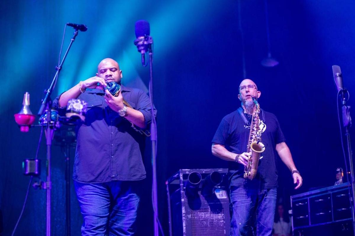 Rashawn Ross and Jeff Coffin of Dave Matthews Band, PNC Music Pavilion, Tuesday July 24th, 2018