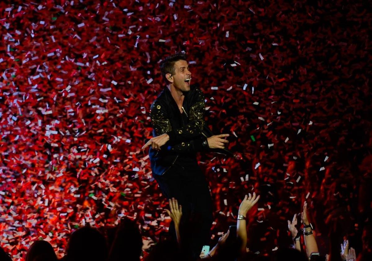 Joey McIntyre and New Kids on the Block performed ar the Spectrum Center on Thursday night as part of the “Total Package Tour.”