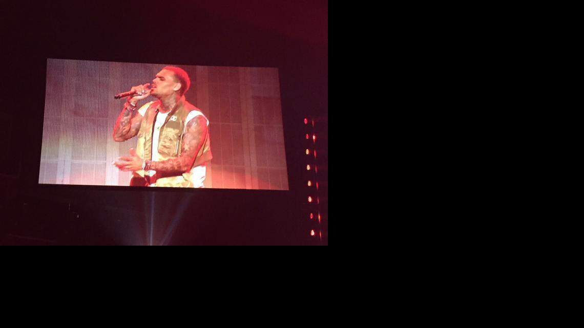 
R&B artist Chris Brown performs Saturday at Time Warner Cable Arena in Charlotte.

