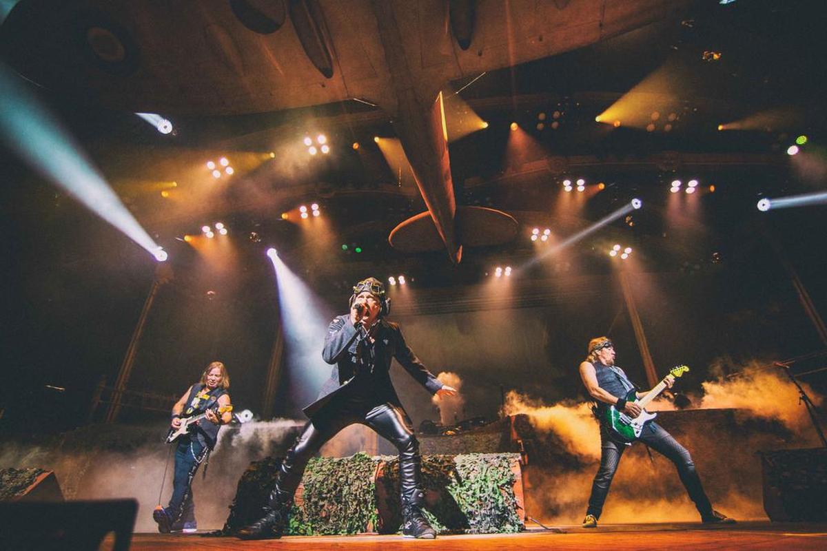 Iron Maiden at PNC Music Pavilion on Monday night.