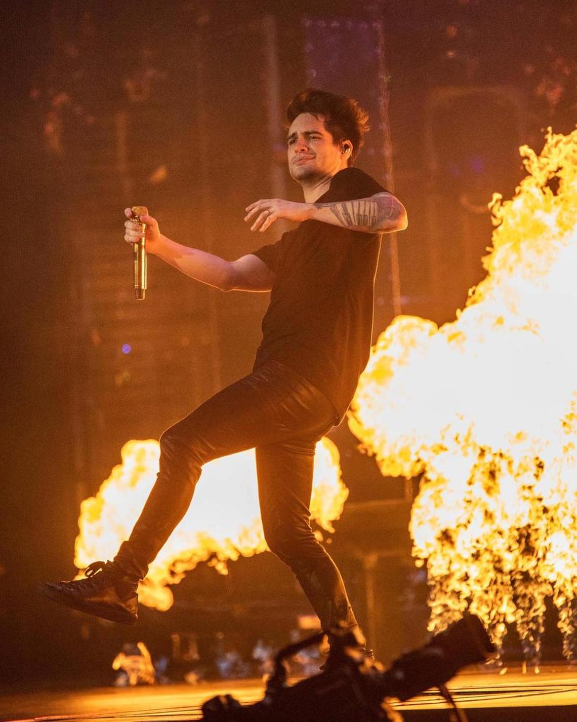 Things heat up for Brendon Urie of Panic! At The Disco.