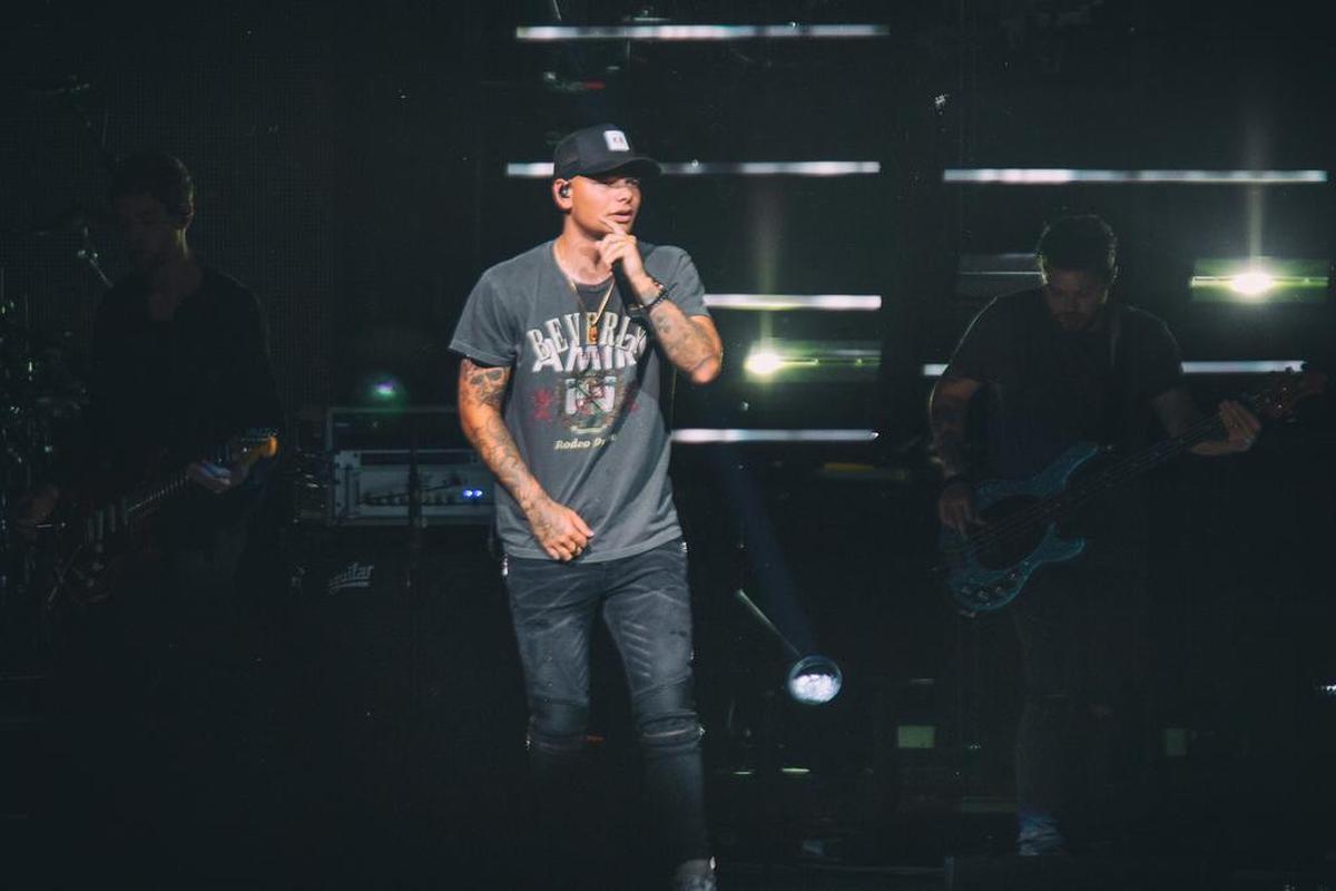 Kane Brown performs at PNC Music Pavilion on Thursday night.
