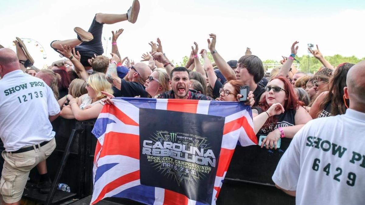 The crowd goes wild at Carolina Rebellion.