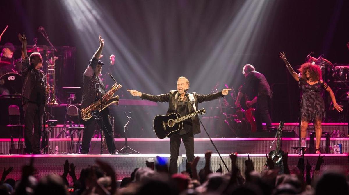 Neil Diamond performs at Charlotte’s Spectrum Center on Friday night as part of his 50th Anniversary Tour.