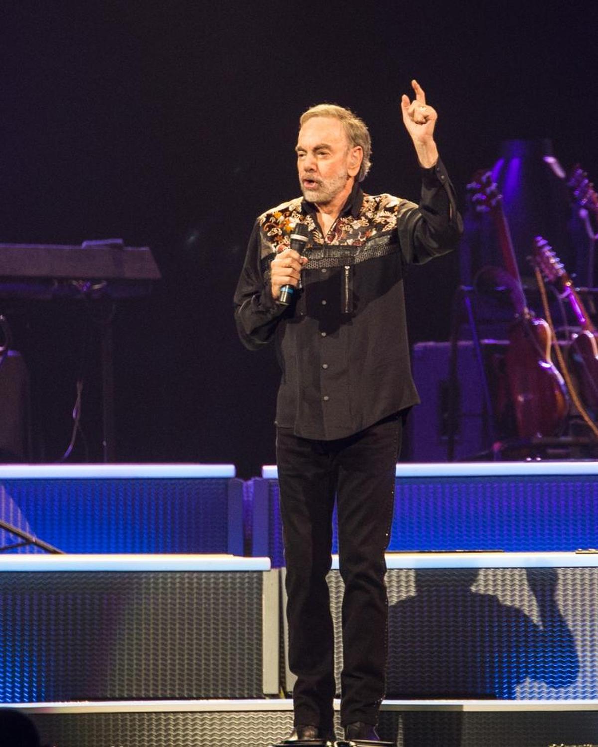 Neil Diamond performs at Charlotte’s Spectrum Center on Friday night as part of his 50th Anniversary Tour.